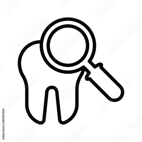 Tooth checkup icon