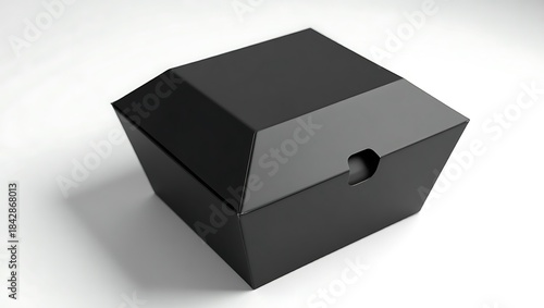Modern Black Geometric Storage Box