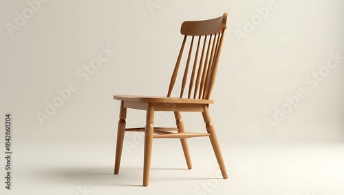Modern Wooden Spindle Back Chair