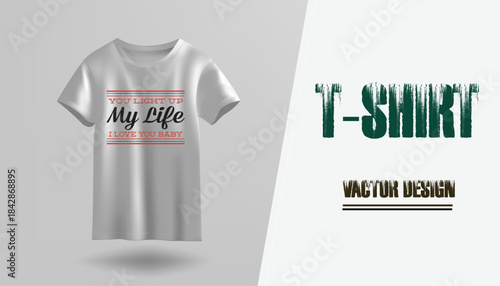 creative T- shirt  design using adobe illustrator and your best choice...	