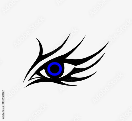 vector eye of the person