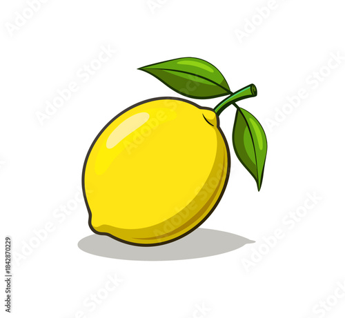 lemon isolated on white