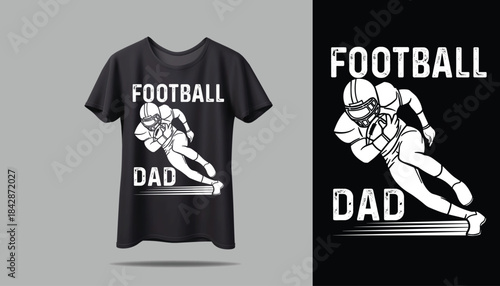 FOOTBALL creative T- shirt  design using adobe illustrator and your best choice...	