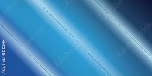 Studio background dark blue gradient neon light glowing bright floor and wall, empty room interior for display product in night tone and shiny surface for car, motorcycle, modern technology.