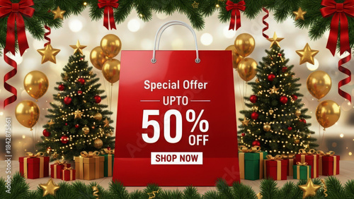 Christmas sale with up to 50% off