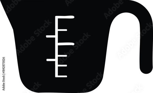 Measuring Jug Illustration Precision in Culinary Graphics