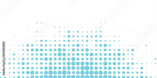 dot Transparent Vector Gradient Blue Color Halftone Background Staggered Dots Pattern modern dotted