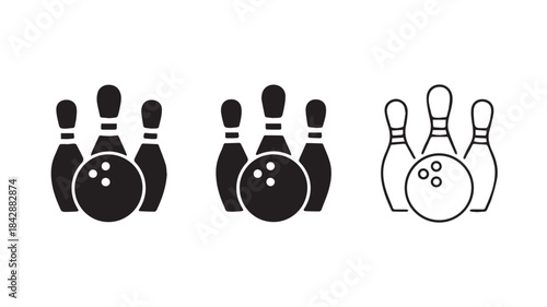 bowling ball and pins