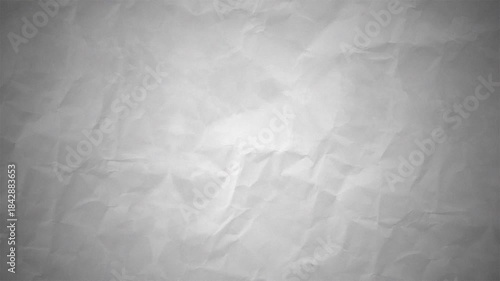 Abstract white crumpled paper texture background with soft lighting. Minimal clean surface for design, presentations, typography, overlay and motion graphics. Seamless looping video.