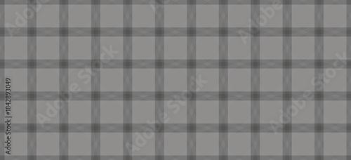 Elegant Gray Plaid Fabric Texture