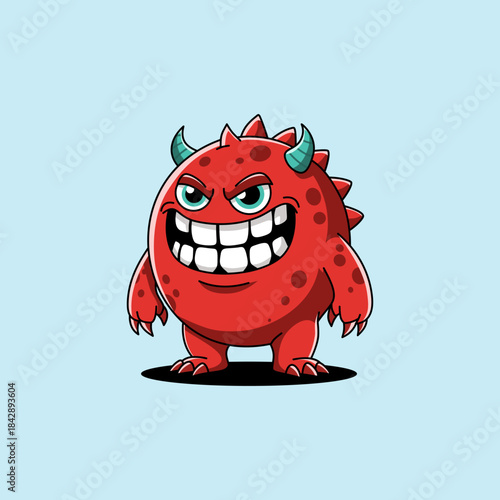 red monster cartoon