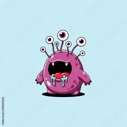 funny monster vector