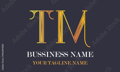 TM T tm initial logo | initial based abstract modern minimal creative logo, vector template image. luxury logotype logo, real estate homie logo. typography logo. initials logo