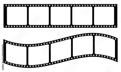 vintage film strip frame set