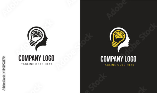 Creative Mind Logo Concept with Editable File