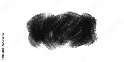 Fotografie Deep abstract black texture mysterious void background dark enigmatic space mini