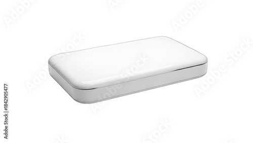 White Box Isolated on White Background
