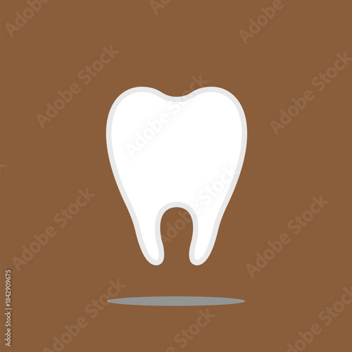 Dental tooth symbol representing oral care, dentistry, dental health, and tooth treatment icon.