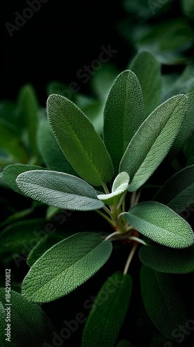 Close view of green leaves showing details of texture and structure in a natural setting during daylight