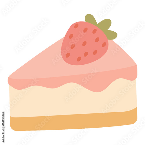 Strawberry Cheesecake Slice Dessert