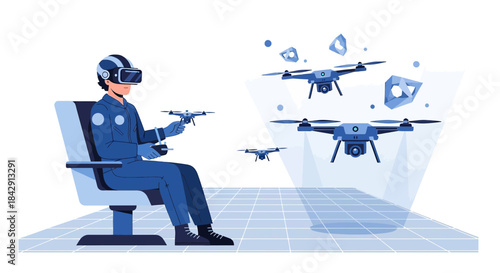 Immersive drone piloting experience through virtual reality simulation technology innovation