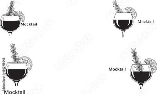 Four glasses of drinks with bubbly contents a striking silhouette