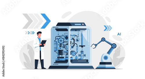 Innovative scientific research and development within a technological automated environment