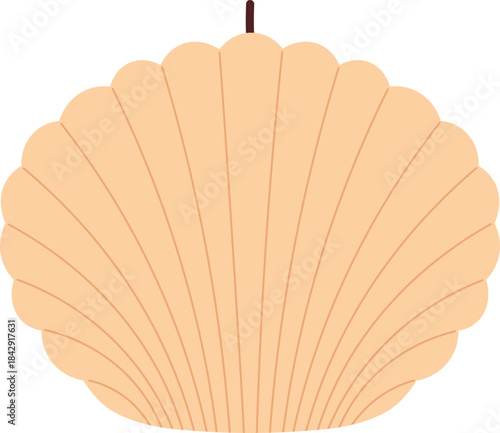 Shell shape wax candle. Spa therapy logo