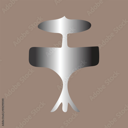 Red medical cross symbol on dark background in simple vector style