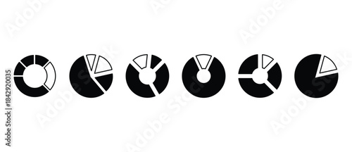 A modern vector icon set featuring business growth charts, financial analytics, market data, and progress indicators. Ideal for presentations, infographics, reports, and trend visualization.