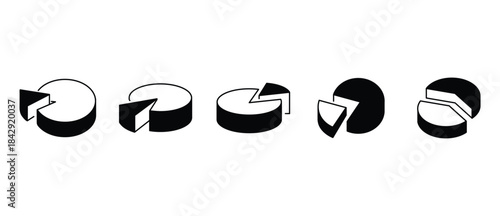 A modern vector icon set featuring business growth charts, financial analytics, market data, and progress indicators. Ideal for presentations, infographics, reports, and trend visualization.