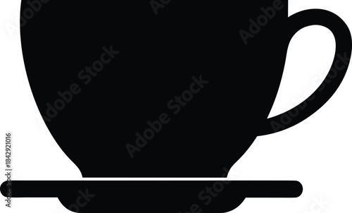 Coffee Cup Silhouette Vector Transparent Background