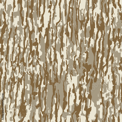 Hunting camouflage with tree for hunting and military. Hunting camouflage seamless pattern design. Vector hunting camo background.