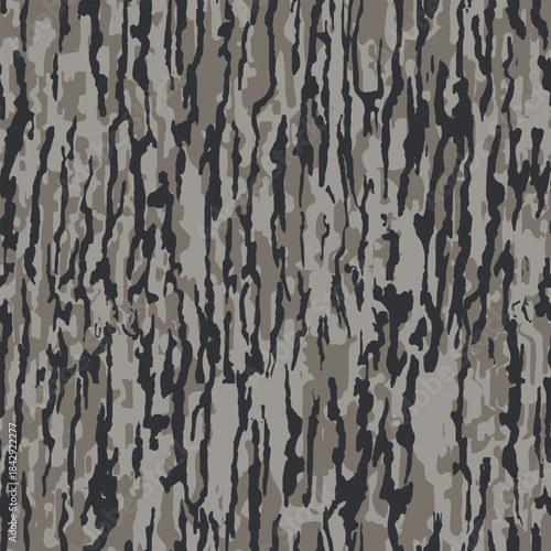 Vector hunting camouflage pattern. Real tree mossy oak camouflage design. Oak tree pattern