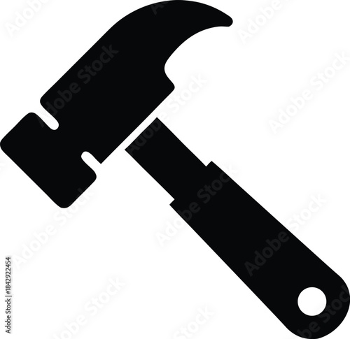 hammer tool silhouette vector transparent background
