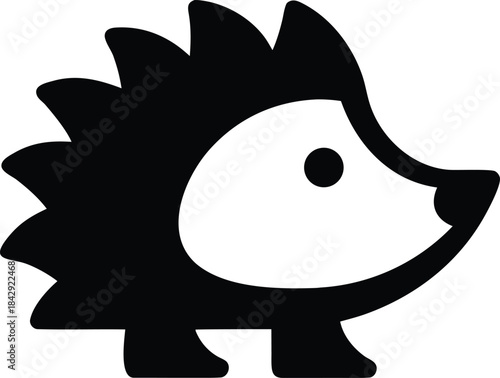 hedgehog silhouette vector transparent background