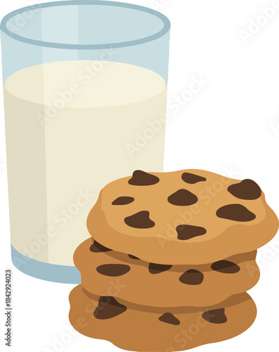 Cookies & milk icon