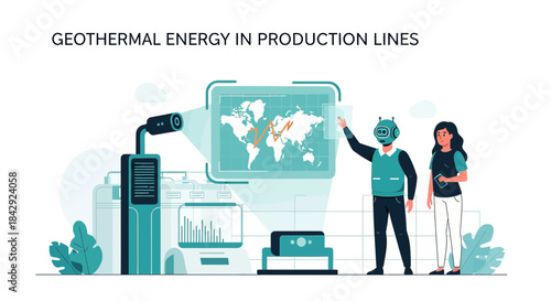 Geothermal power production harnessing technology with human and robotic collaboration for energy
