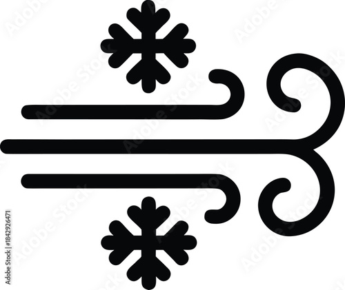 Snowstorm Silhouette Vector Transparent Background