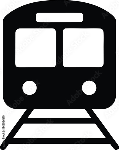 Subway Silhouette Vector Transparent Background