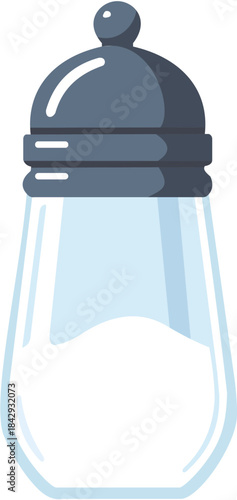 Vector illustration of a salt shaker