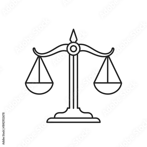 Justice Balance Scale Icon
