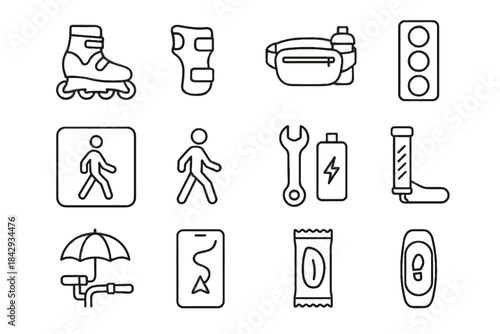 Rain icons snack icon compact commuting urban navigation wrench handlebar step pouch