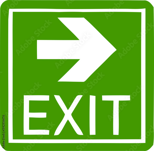 Emergency Exit Icon. exit door sign. Escape and evacuation symbol. Various exit sign isolated white background.Evacuation and relocation of people to safety, Vector illustration !