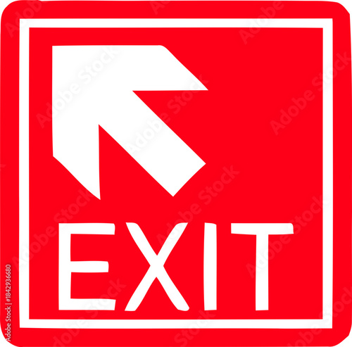 Emergency Exit Icon. exit door sign. Escape and evacuation symbol. Various exit sign isolated white background.Evacuation and relocation of people to safety, Vector illustration !