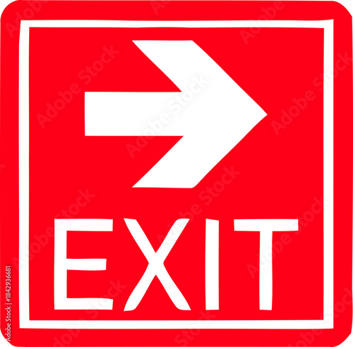 Emergency Exit Icon. exit door sign. Escape and evacuation symbol. Various exit sign isolated white background.Evacuation and relocation of people to safety, Vector illustration !