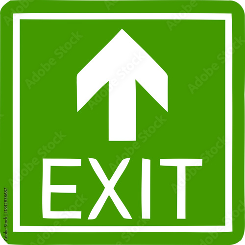 Emergency Exit Icon. exit door sign. Escape and evacuation symbol. Various exit sign isolated white background.Evacuation and relocation of people to safety, Vector illustration !