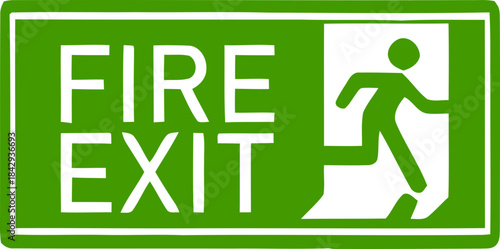 Emergency Exit Icon. exit door sign. Escape and evacuation symbol. Various exit sign isolated white background.Evacuation and relocation of people to safety, Vector illustration !