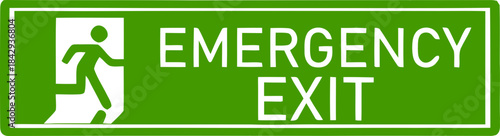 Emergency Exit Icon. exit door sign. Escape and evacuation symbol. Various exit sign isolated white background.Evacuation and relocation of people to safety, Vector illustration !