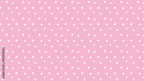 Classic pink micro-polka print built from tiny repeat dots, giving a clean European aesthetic and gentle visual rhythm.